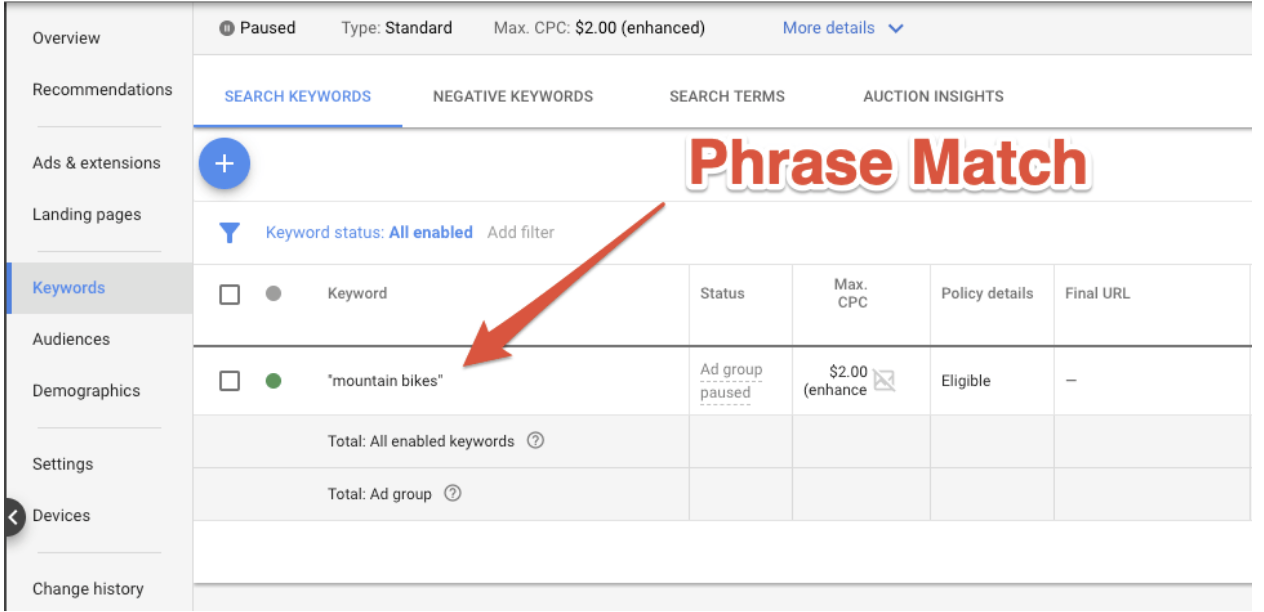 Using Keyword Planner Effectively For Google Ads Keyword Planner Screen Shot 2022 02 08 at 12.21.32 PM White Fox Studios