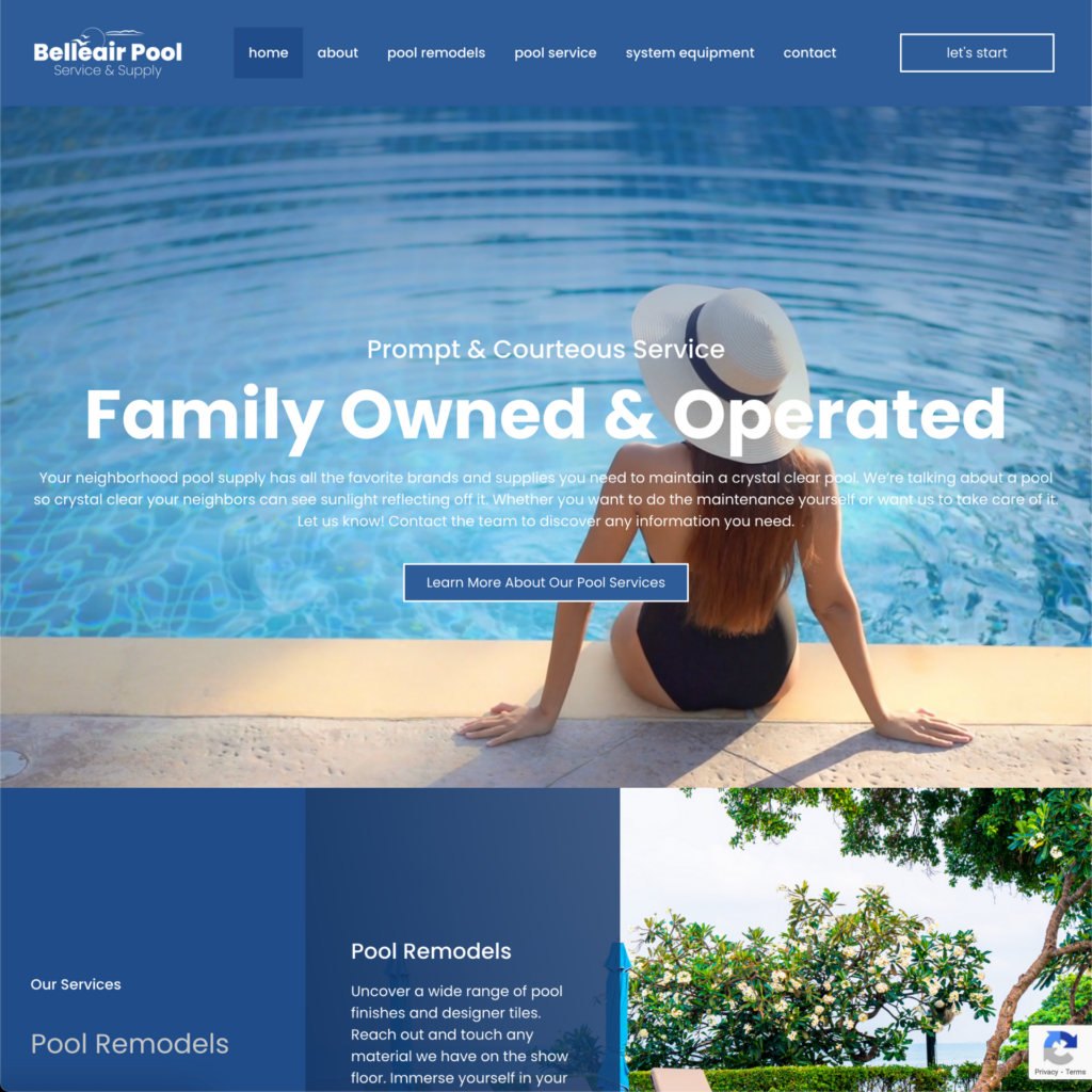 Web Design Web Design projects belleair pool White Fox Studios