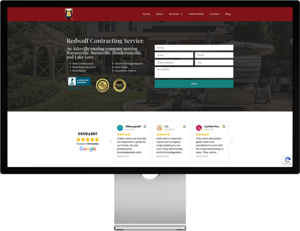 Services Services website redwolf contracting White Fox Studios